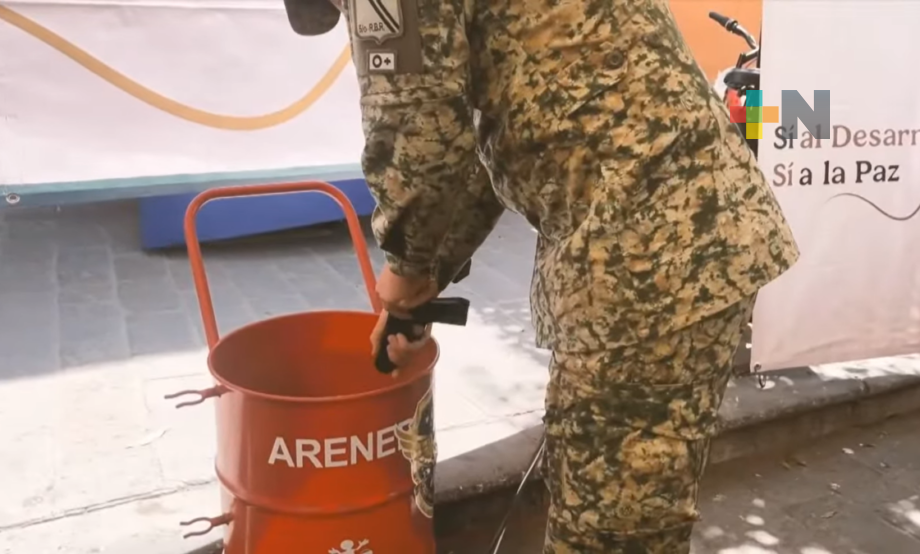 «Sí al desarme, sí a la paz”: Se han recibido mil 550 armas de fuego