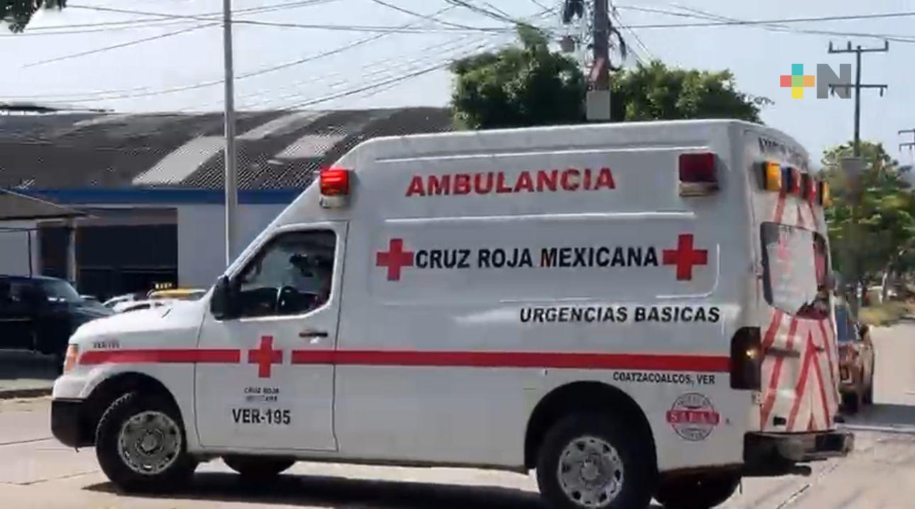 Cruz Roja de Coatza pide apoyo de sindicatos para adquirir nueva ambulancia