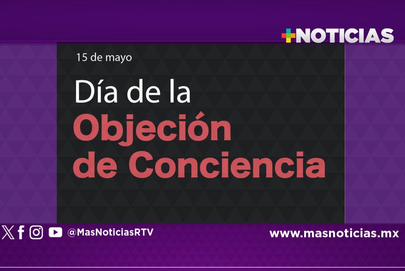 Día Internacional de la Objeción de Conciencia se celebra cada 15 de mayo
