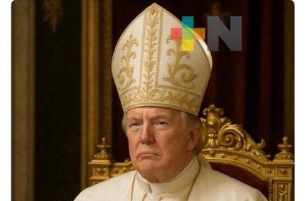 Trump desata indignación al posar como papa en pleno luto por Francisco