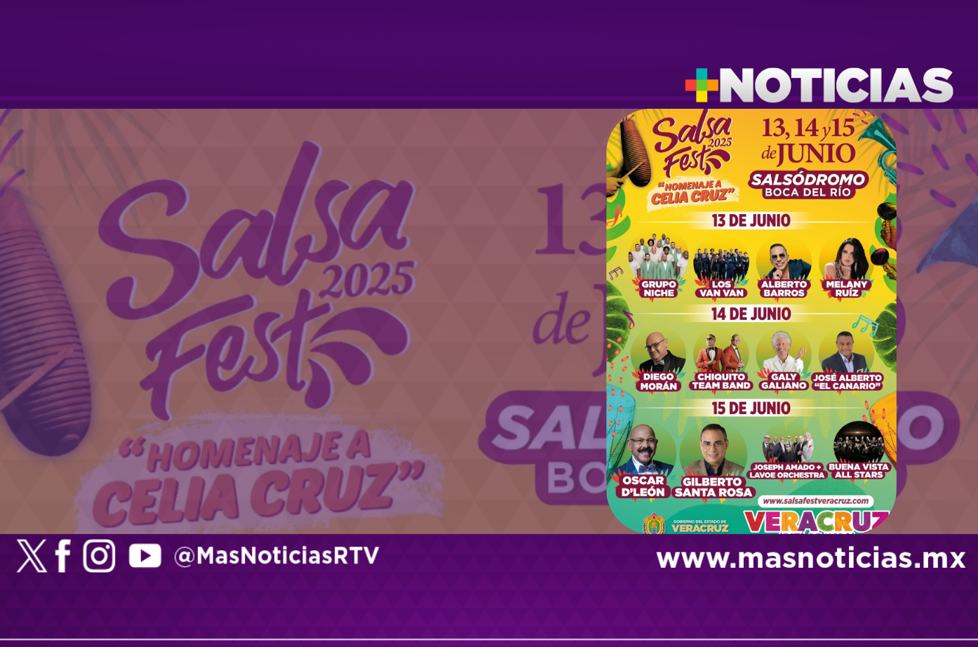 Salsa Fest 2025, tres días con leyendas internacionales
