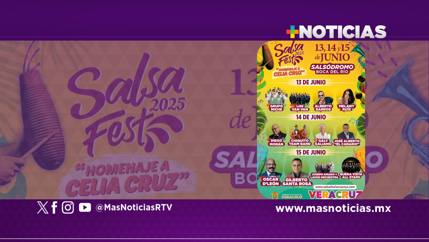 Salsa Fest 2025, tres días con leyendas internacionales