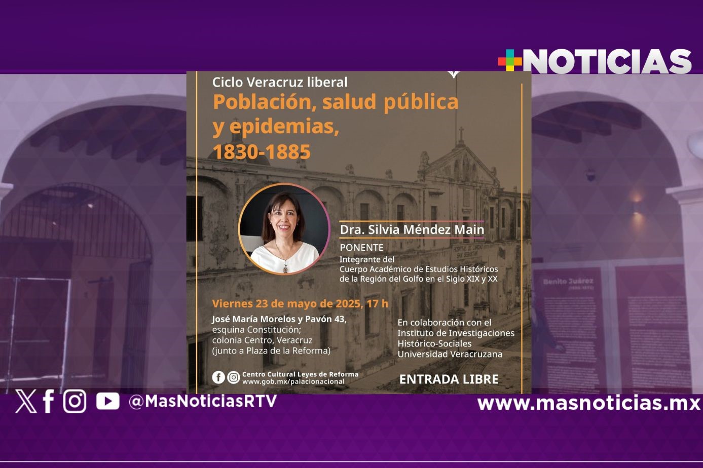 Impartirán la conferencia «Población, salud pública y epidemias 1830-1885» en Veracruz puerto