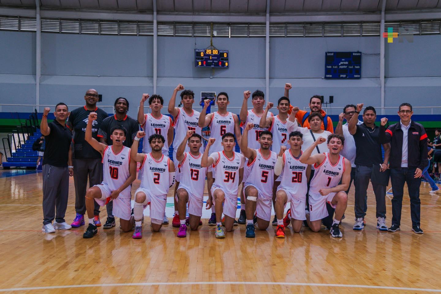 Leones Anáhuac de Veracruz derrota a la UVM y avanza en campeonato de ABE