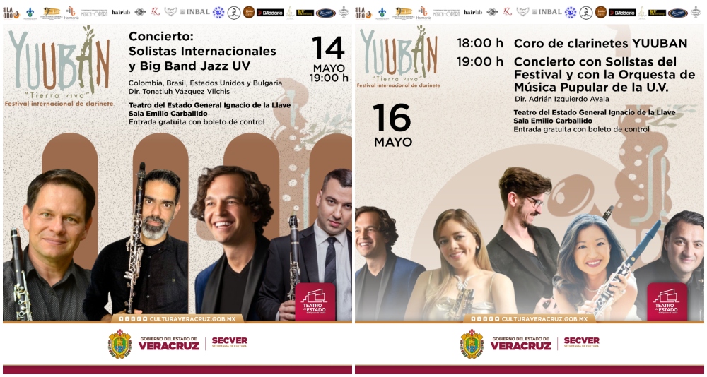 Regresa Festival Internacional de Clarinete YUUBAN Tierra Viva
