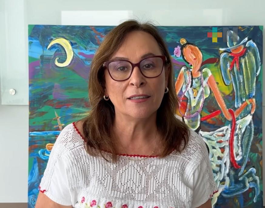 Rocío Nahle invita a veracruzanos a acudir a las urnas en forma libre, democrática y pacífica