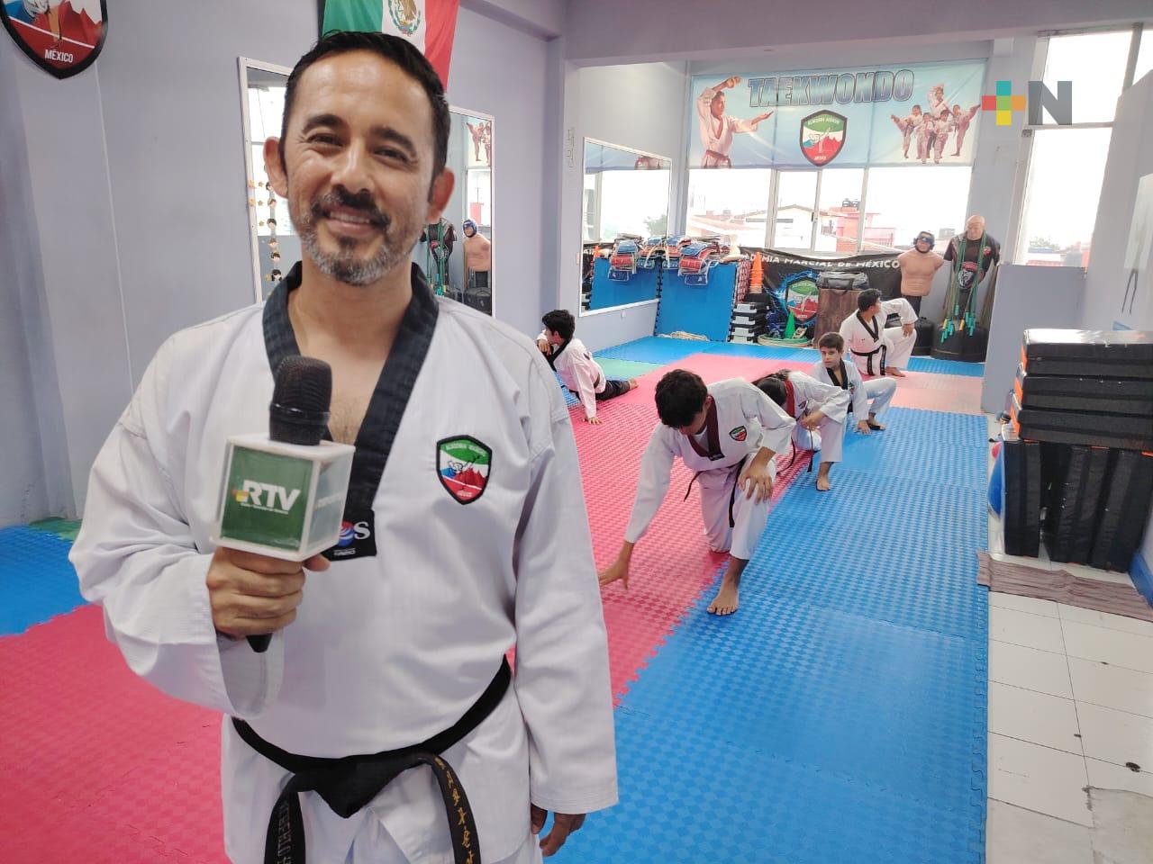 Selección veracruzana de taekwondo se prepara para Olimpiada Nacional