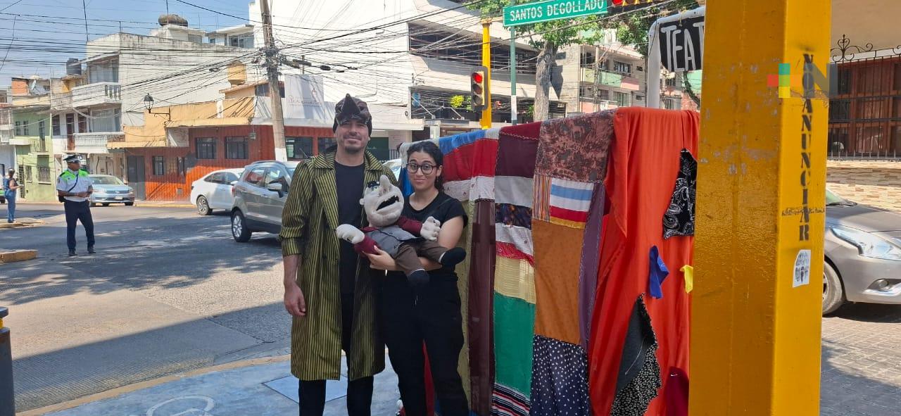 En Xalapa el arte callejero sorprende a chicos y grandes