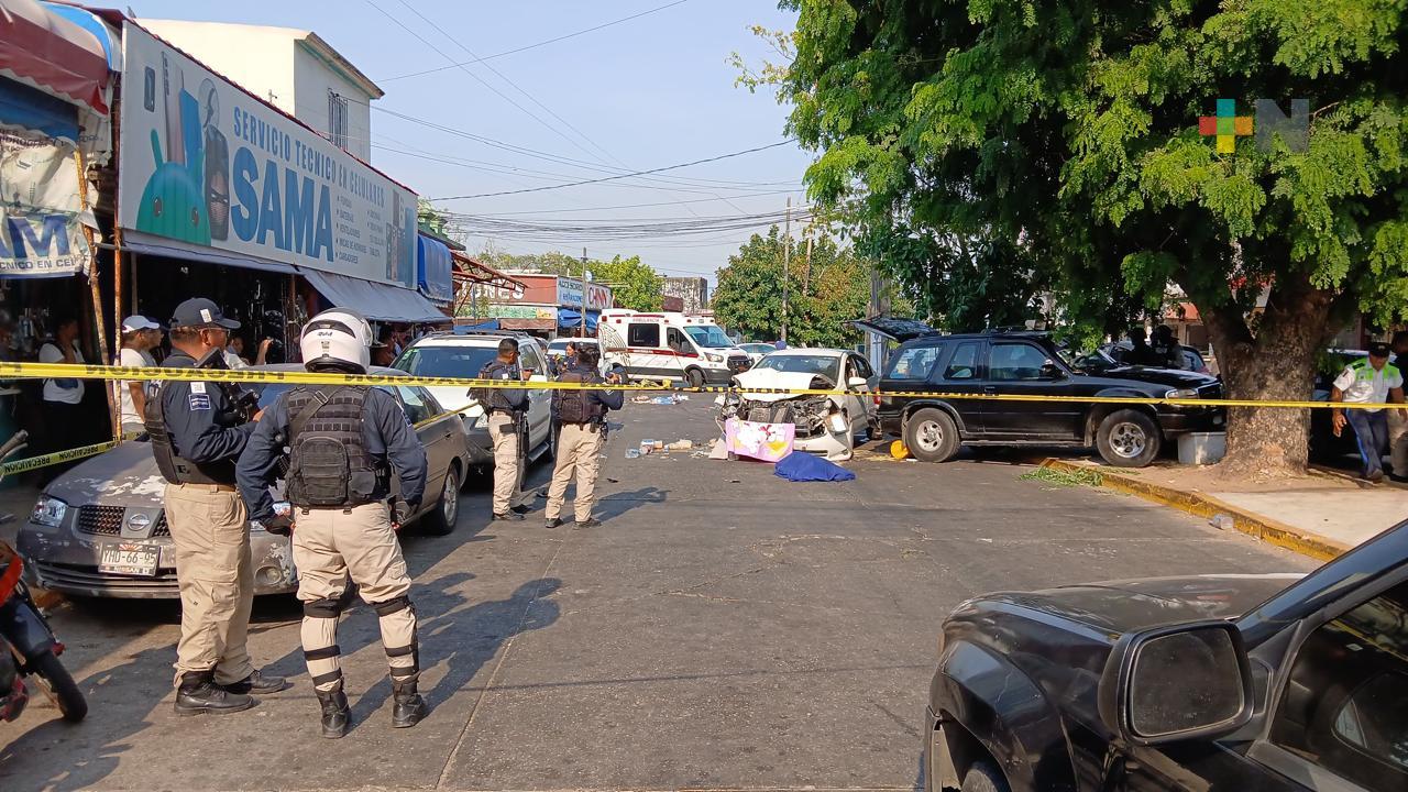 Arrollan a comerciante en centro de Coatzacoalcos