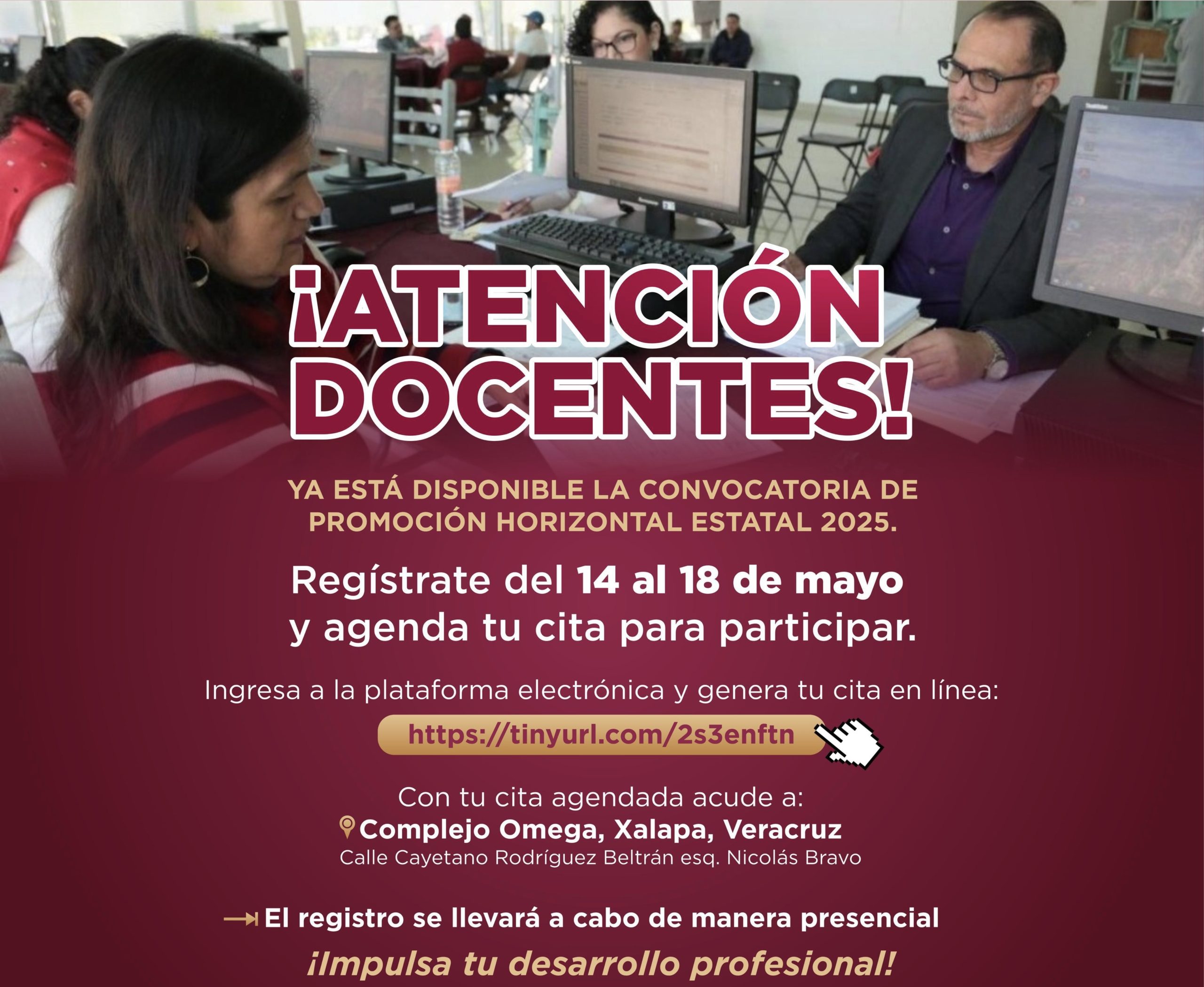 Convocatoria para promoción horizontal estatal en Educación Básica, disponible hasta el 18 de mayo