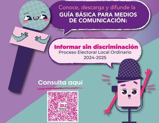 OPLE Veracruz publica Guía básica para medios de comunicación: informar sin discriminación