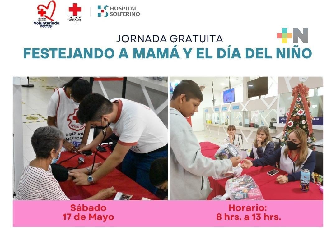Cruz Roja delegación Veracruz llevará a cabo Jornada Gratuita de Salud