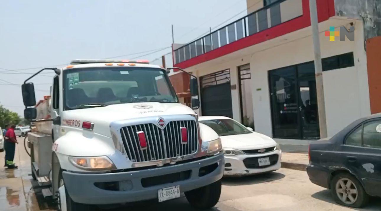 ¡Reducida a cenizas! Palapa en Coatzacoalcos