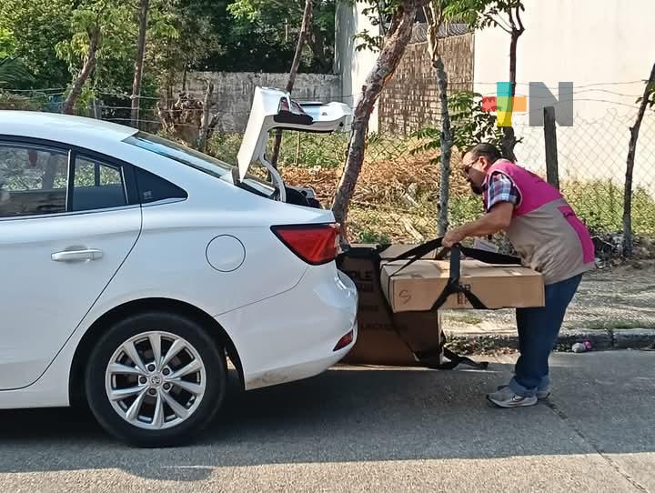 En Coatzacoalcos concluye entrega de paquetería para elección a presidencia municipal