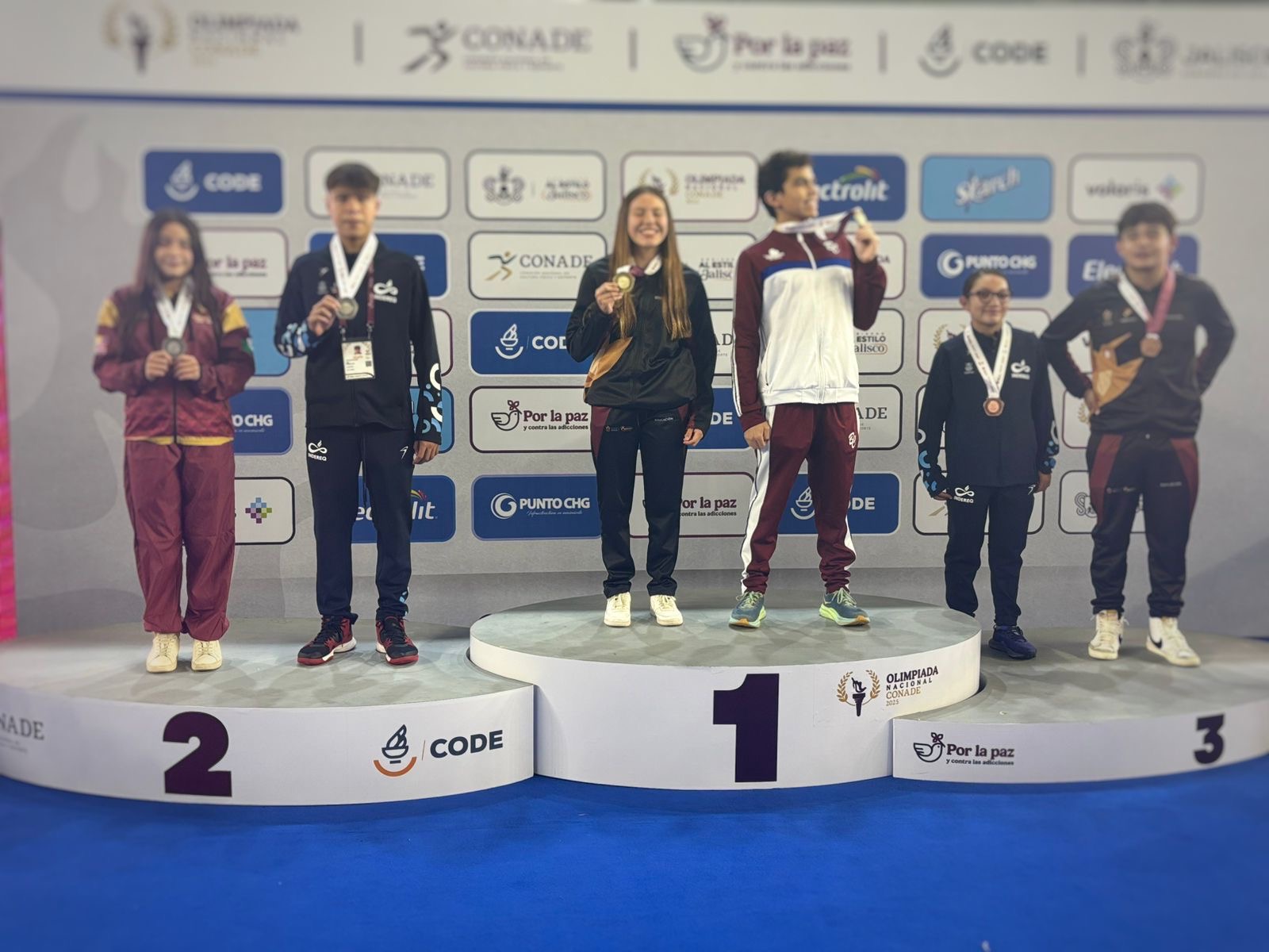 Veracruz suma cinco preseas en el primer día de la Olimpiada Nacional de natación