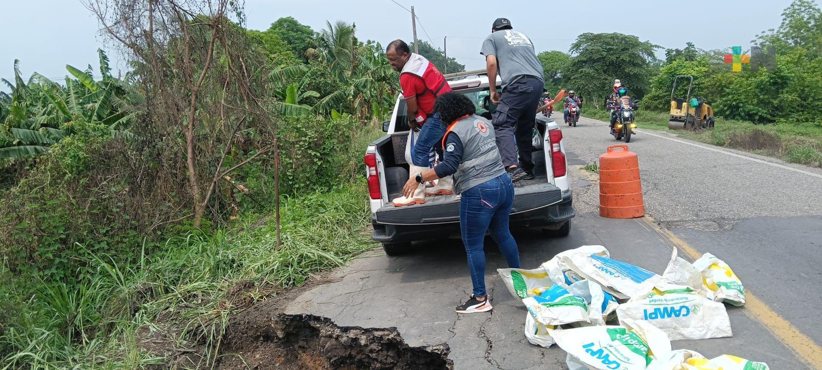 Remanentes de tormenta Erik provocan afectaciones en carretera federal 175