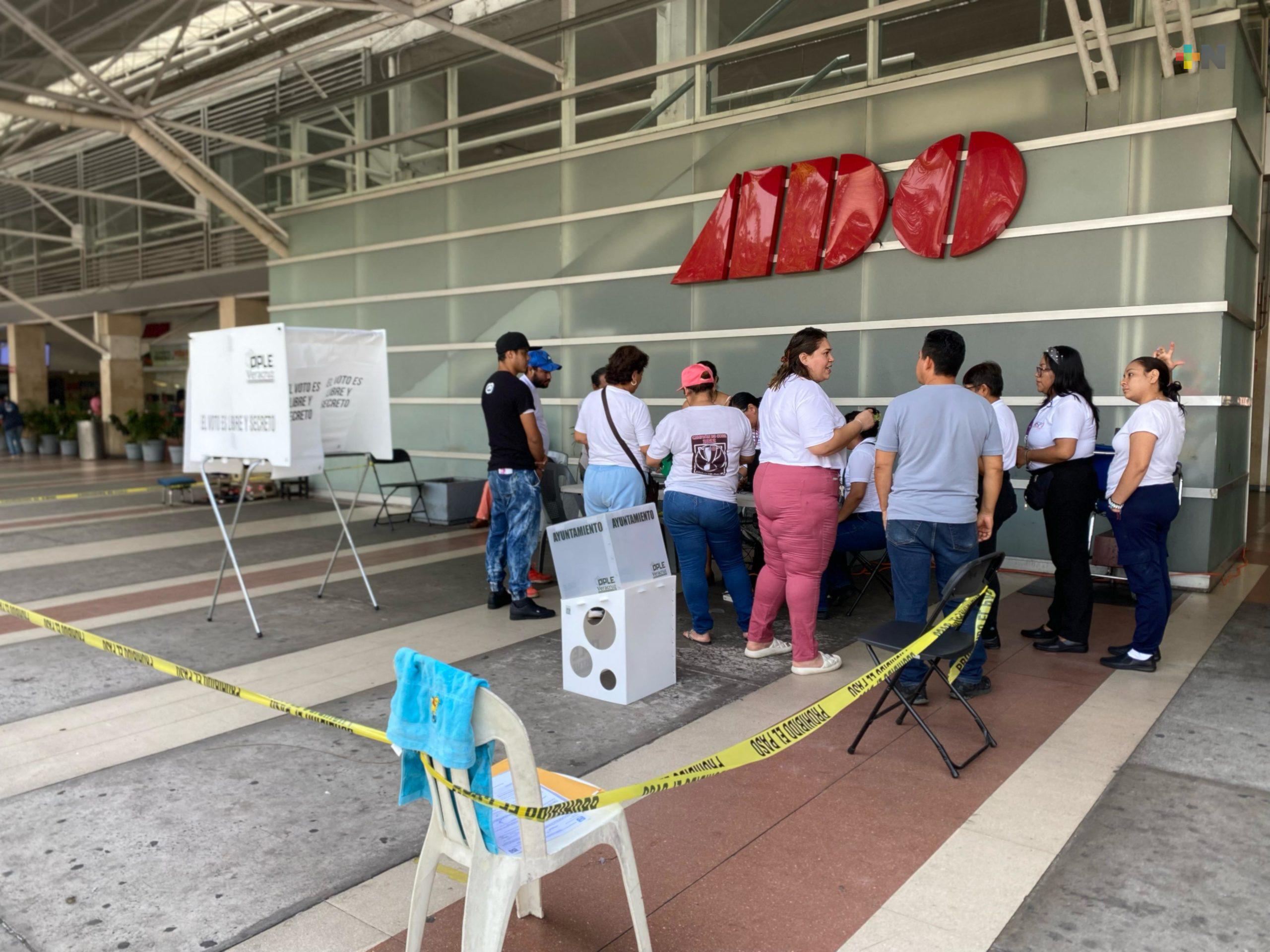 Se instala casilla especial en estación de autobuses de Veracruz puerto