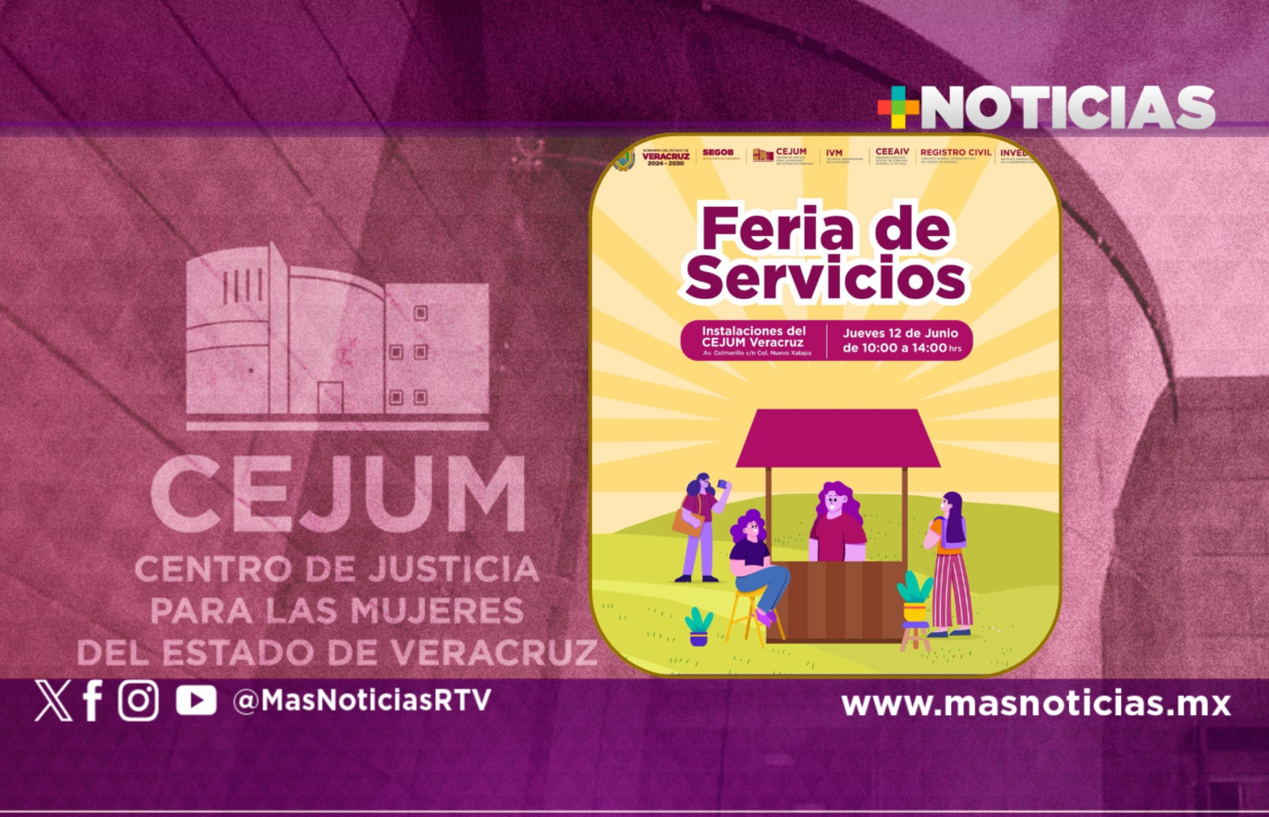 Invita CEJUM a Feria de Servicios para el bienestar de las mujeres
