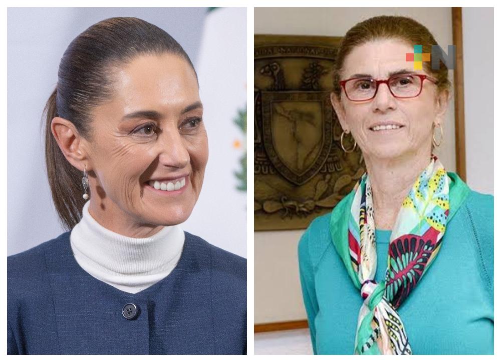 Annie Pardo recibe reconocimiento en UNAM; Sheinbaum está orgullosa de su madre