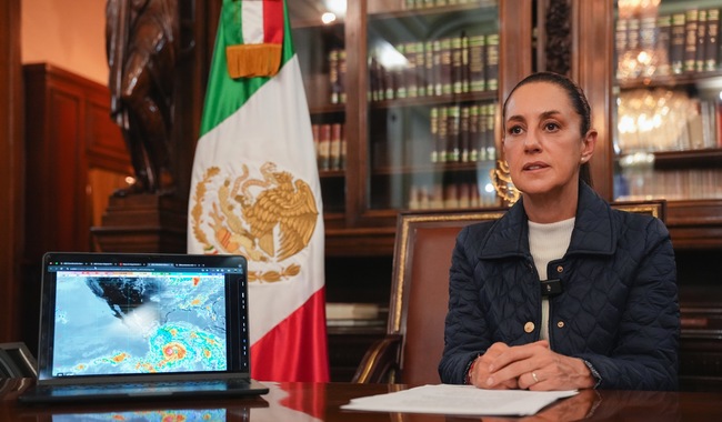 Por categoría 3 de «Erick», Claudia Sheinbaum emite recomendaciones a los habitantes de costas de Guerrero y Oaxaca