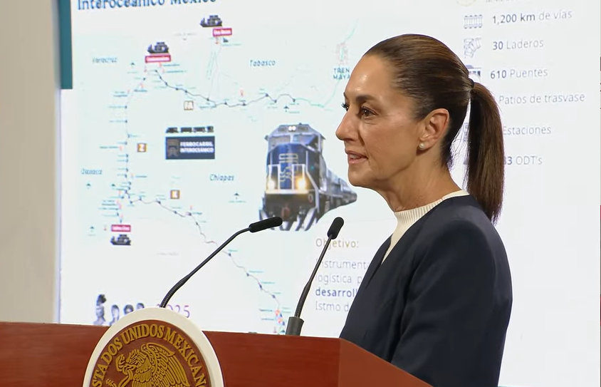 Sheinbaum proyecta al sureste como eje logístico del país