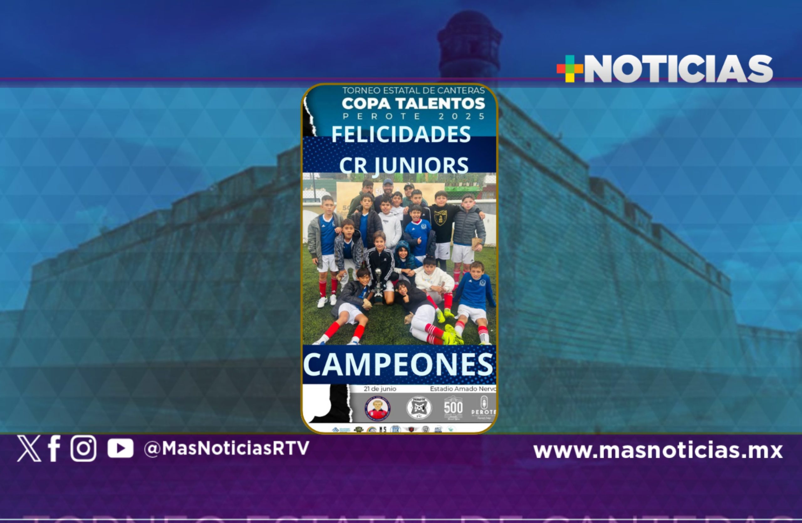 CR Juniors de Liga «Pirata» Fuente campeón de Copa Talentos Perote 2025