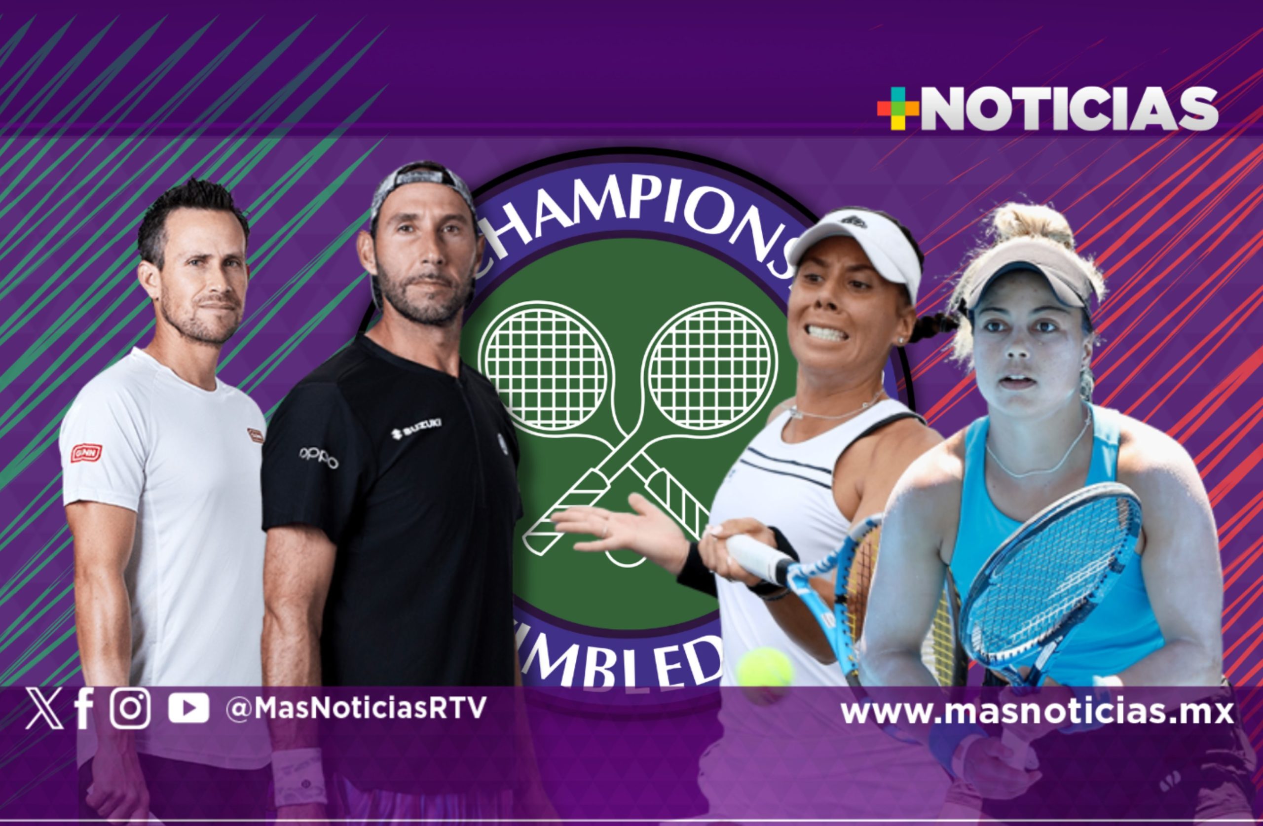 Cuatro tenistas de México competirán en Wimbledon