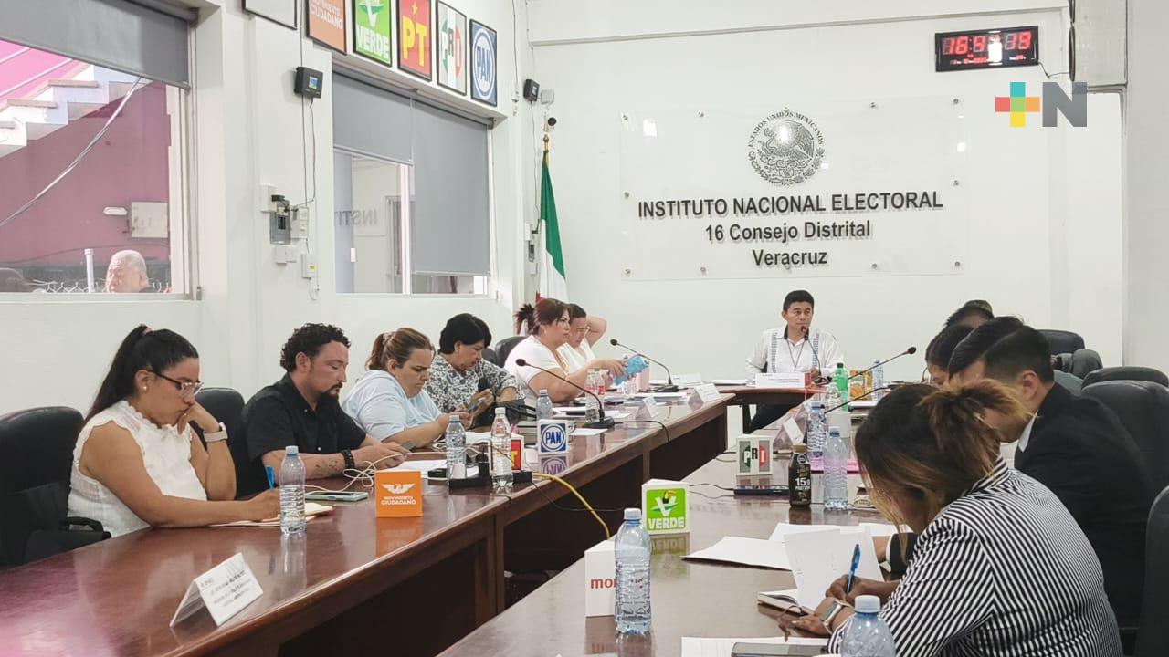 INE retoma sesión permanente en Distrito Federal Electoral 16 con cabecera en Córdoba