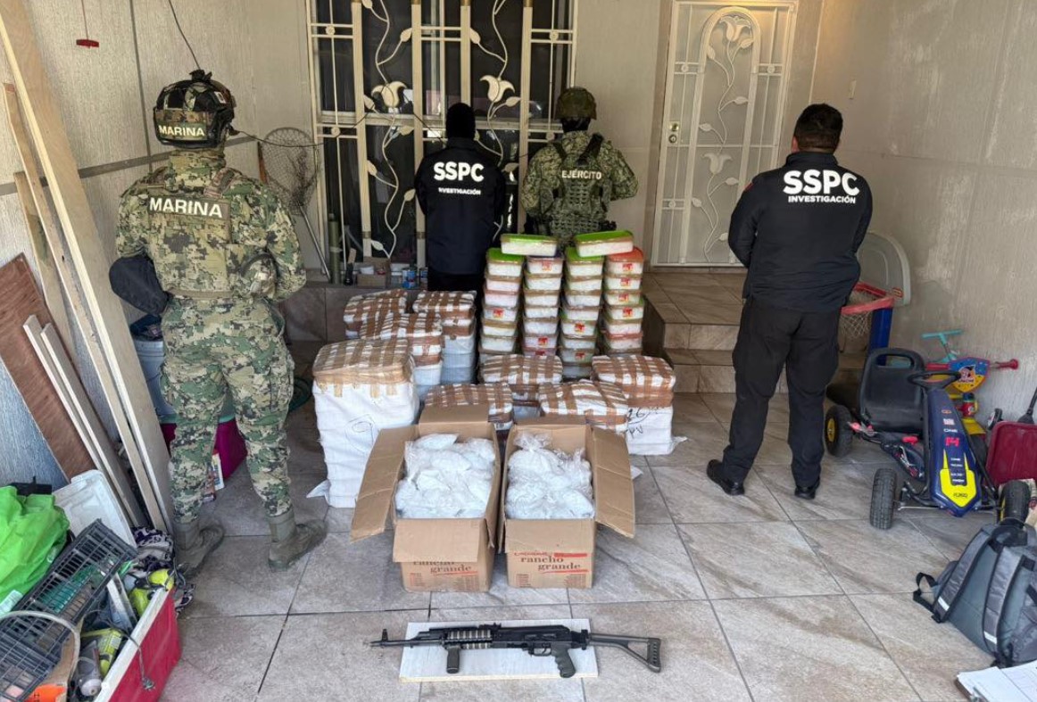 En sólo dos días, gabinete de seguridad incauta 720 kilos de metanfetamina en BC