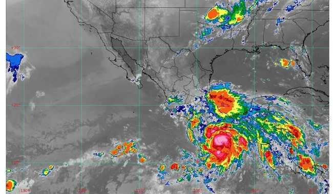 Erick se intensificó a huracán categoría 1 en la escala Saffir-Simpson