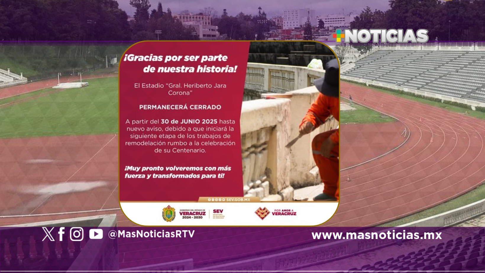 Cerrará sus puertas el estadio xalapeño