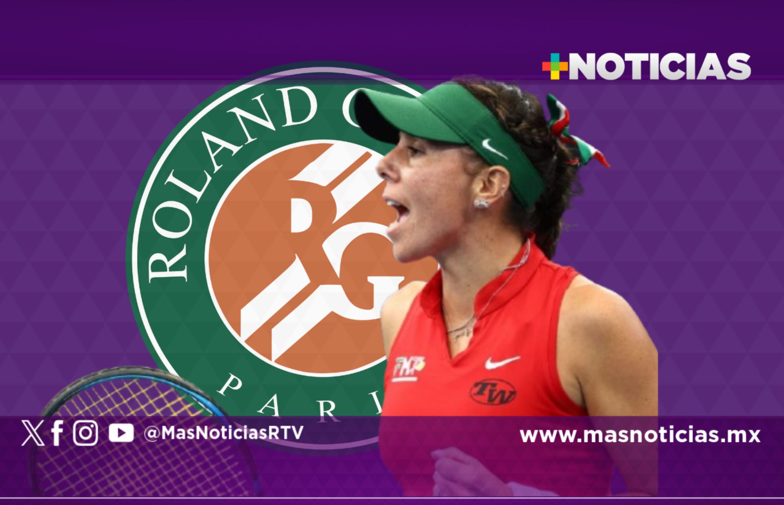 Giuliana Olmos jugará cuartos de final en Roland Garros