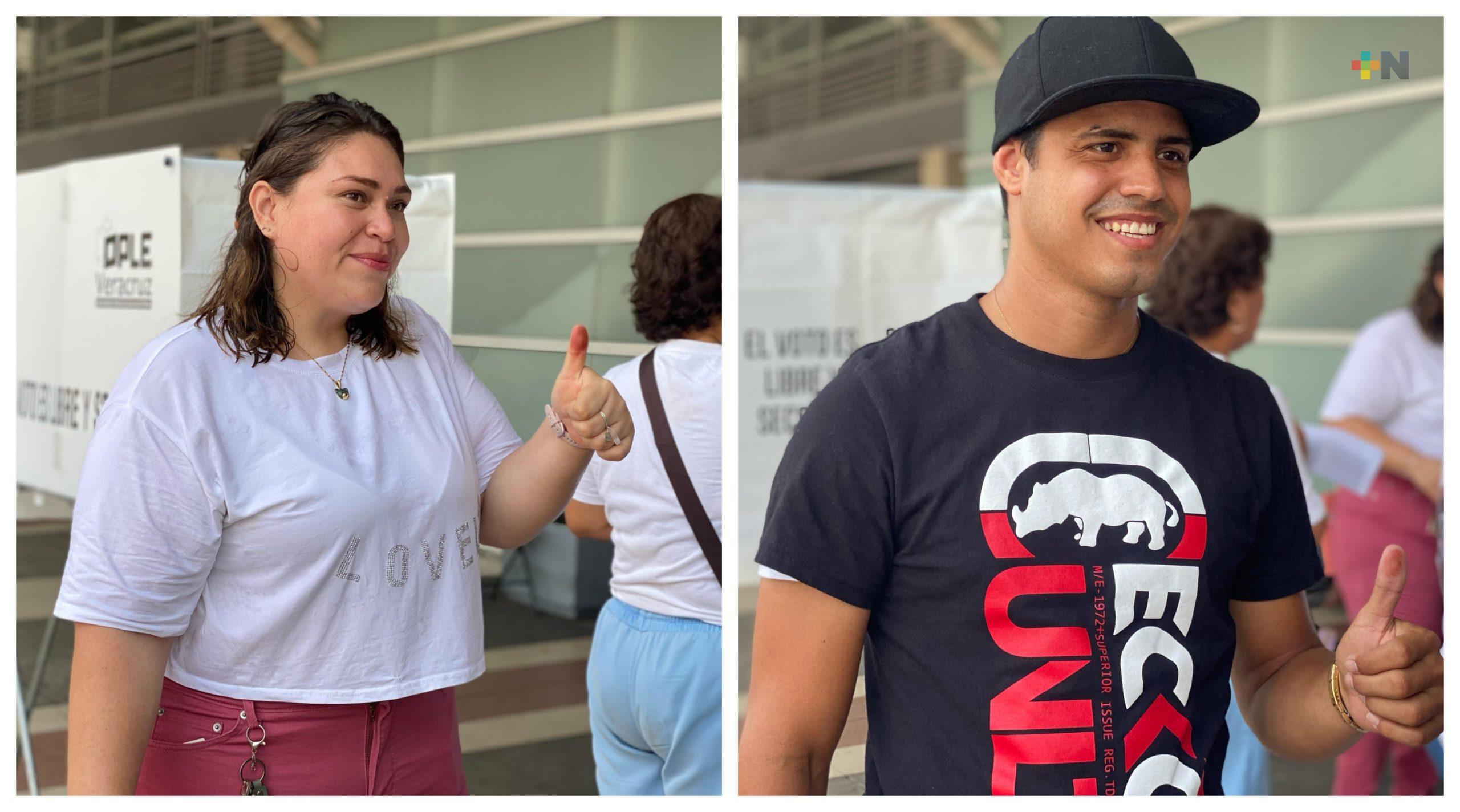 Jóvenes acuden a votar en Veracruz; dicen estar informados y quieren ser tomados en cuenta
