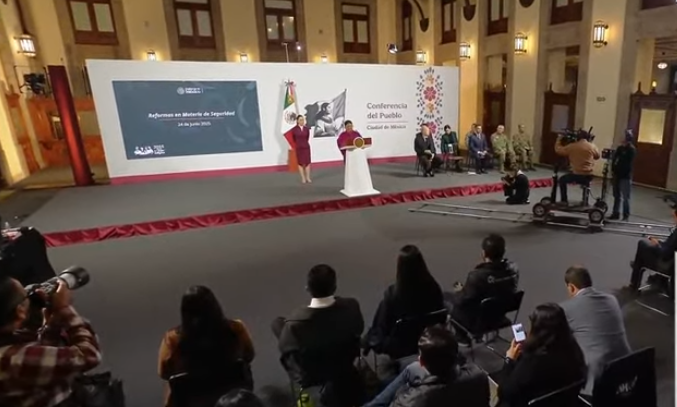 Claudia Sheinbaum presenta reformas en materia de seguridad pública