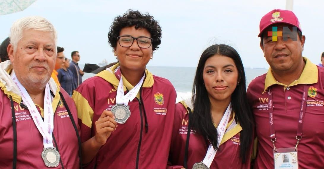 Melina Román y Jocelyn Contreras logran medalla de plata en Olimpiada Nacional