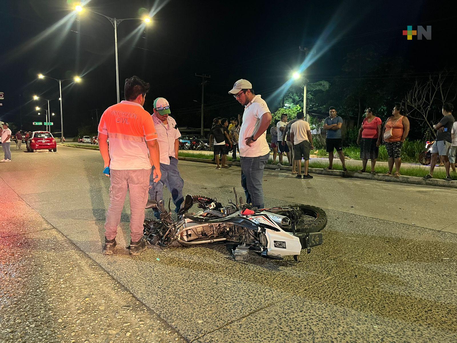 Más de diez accidentes diarios de motociclistas en el sur de Veracruz