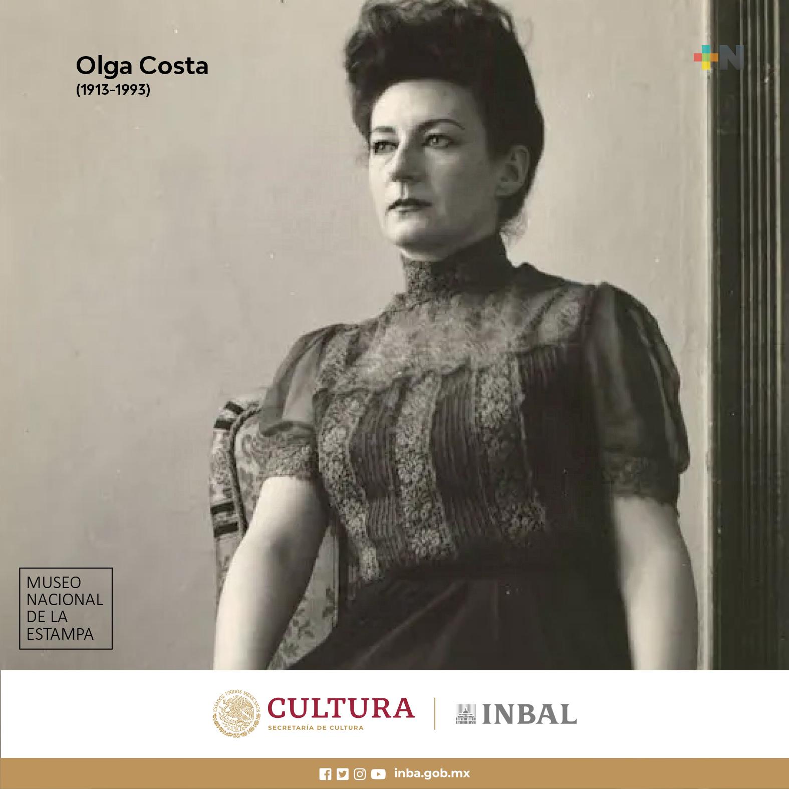 Olga Costa falleció hace 32 años; Secretaría de Cultura destaca su aportación a plástica mexicana