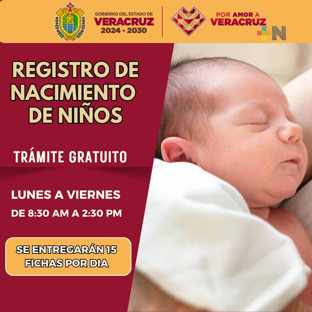Exhortan a padres de familia registrar a menores durante primeros meses de vida