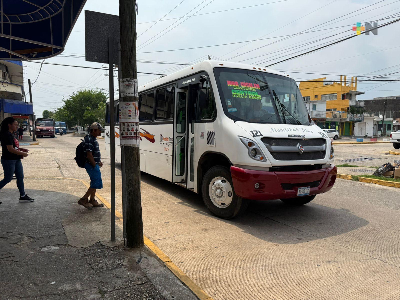Nueva tarifa del servicio urbano para unidades con aire acondicionado
