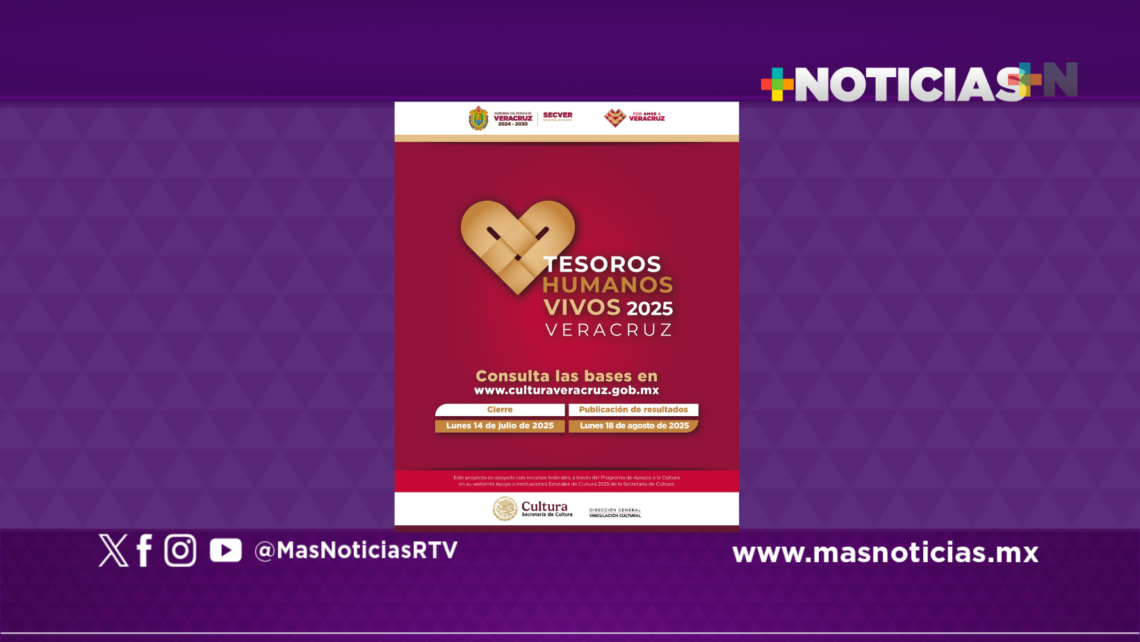 Emite SecVer convocatoria para reconocer a Tesoros Humanos Vivos de Veracruz