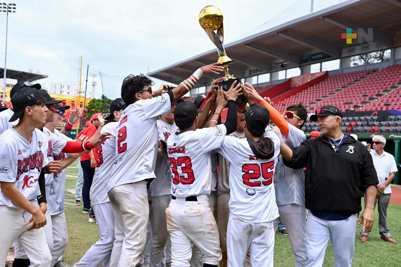 Sonora campeón del Torneo Nacional de Beisbol sub -18