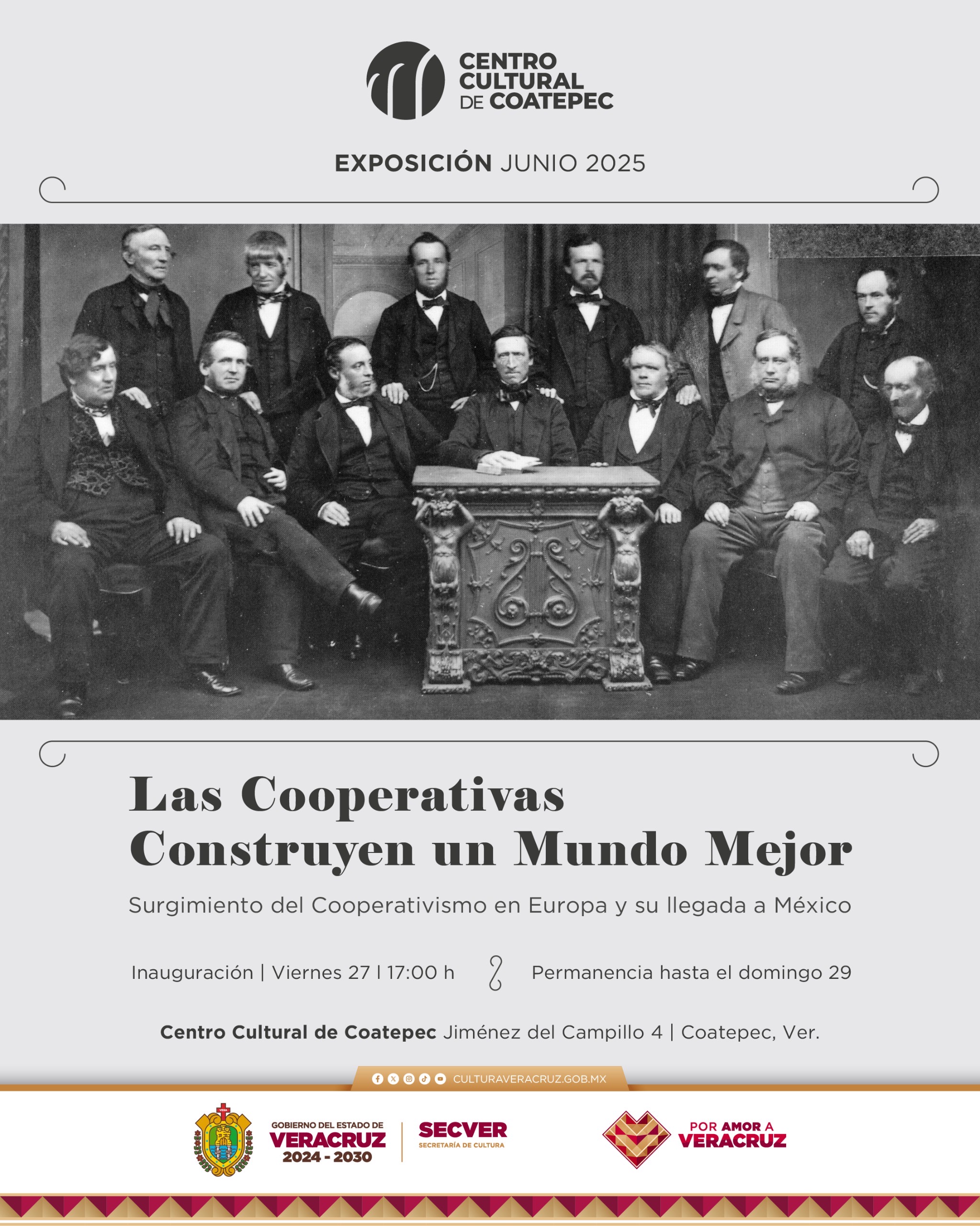 SECVER presenta exposición de fotografía histórica en Centro Cultural de Coatepec
