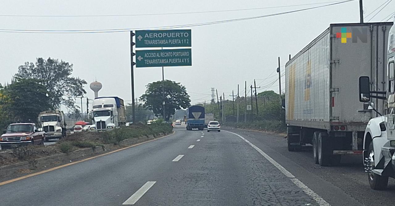 Trabaja SICT en habilitación de rutas alternas por Distribuidor Vial de Acceso al Puerto de Veracruz