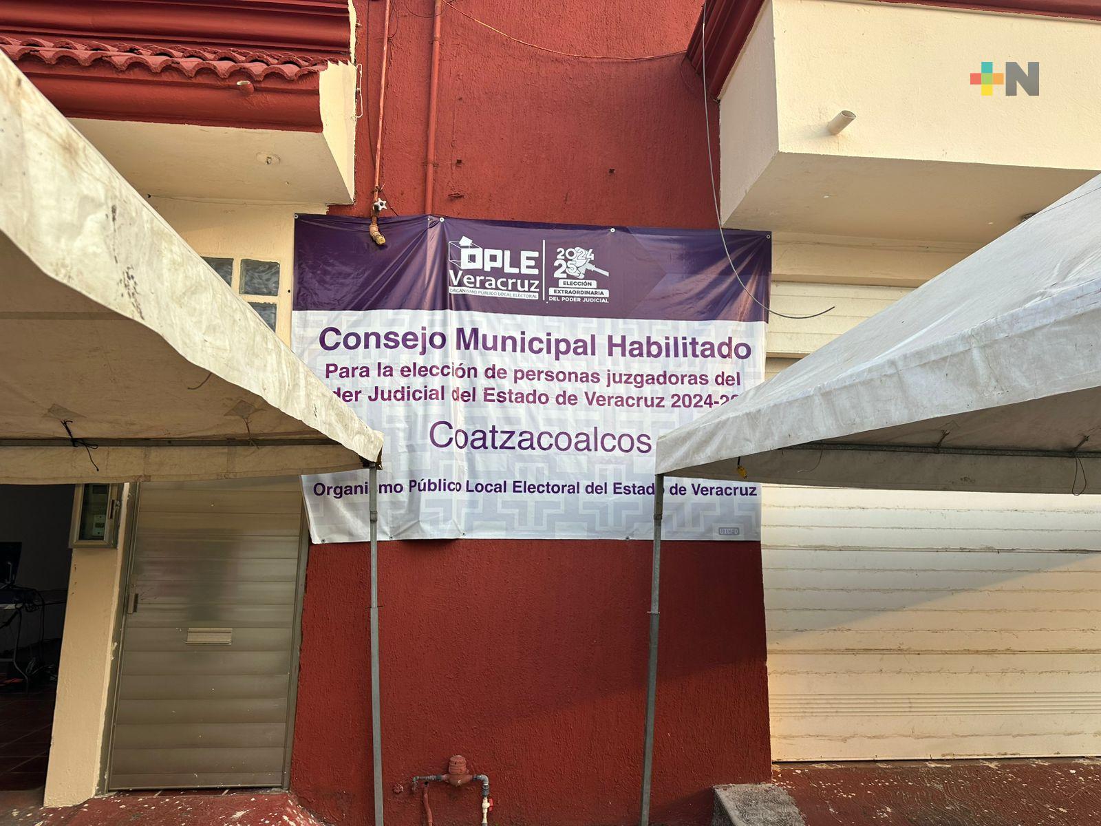 En Coatzacoalcos, OPLE se alista para recibir boletas de jornada electoral