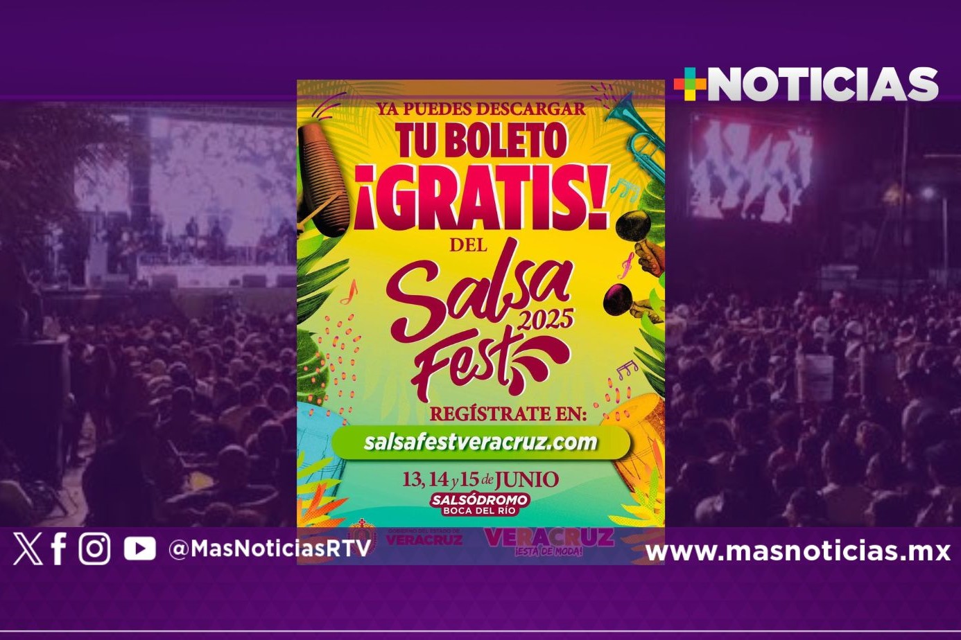 Regístrate y descarga boletos para el Salsa Fest