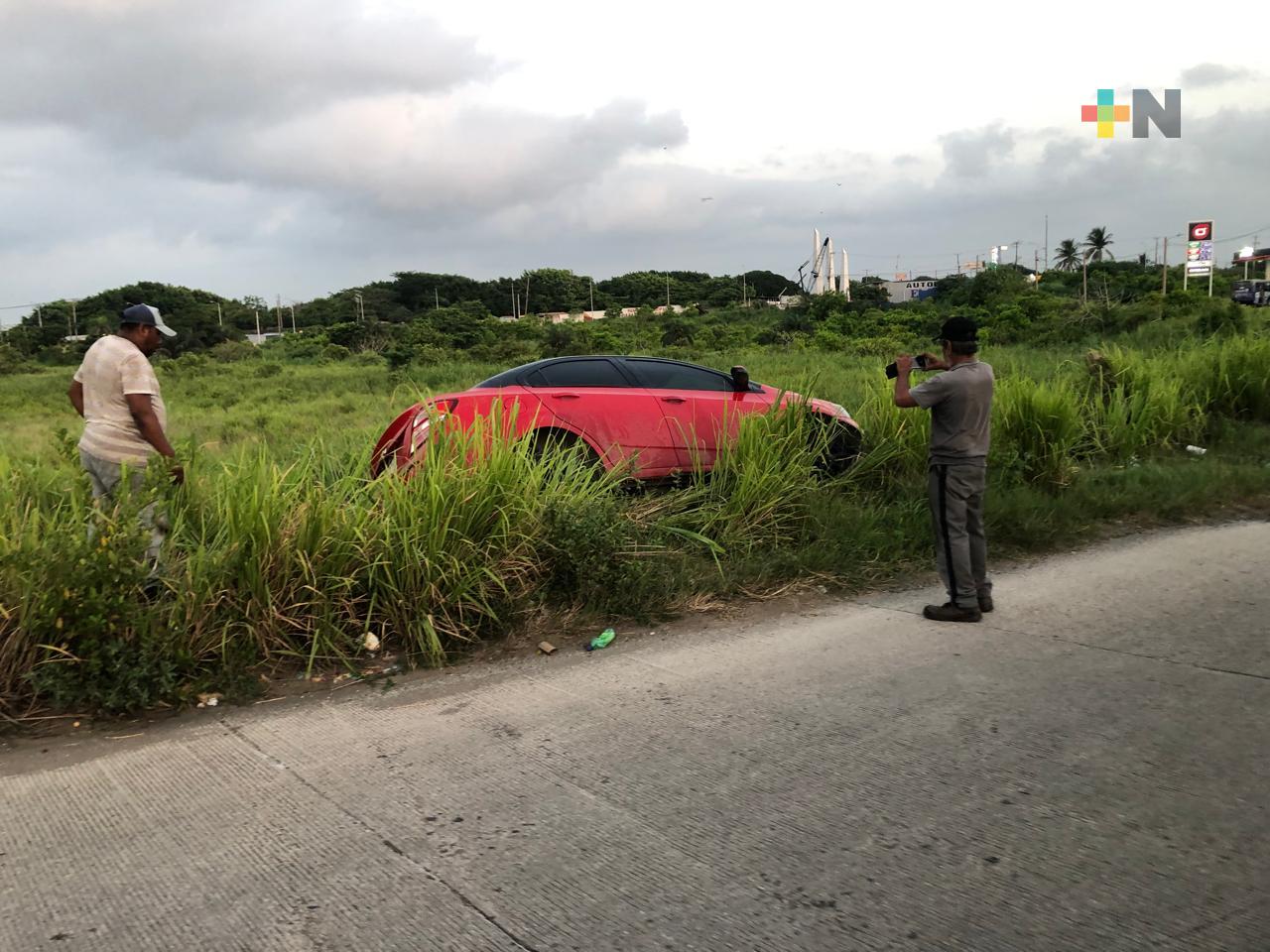 Tres accidentes viales casi simultáneos en Coatzacoalcos al comenzar este miércoles