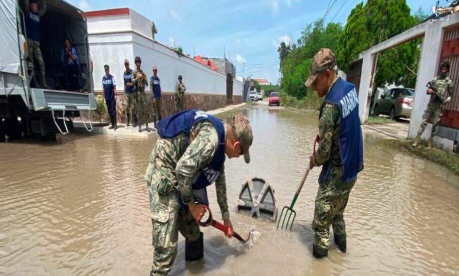 Marina apoya a la población afectada en Tamaulipas y Veracruz