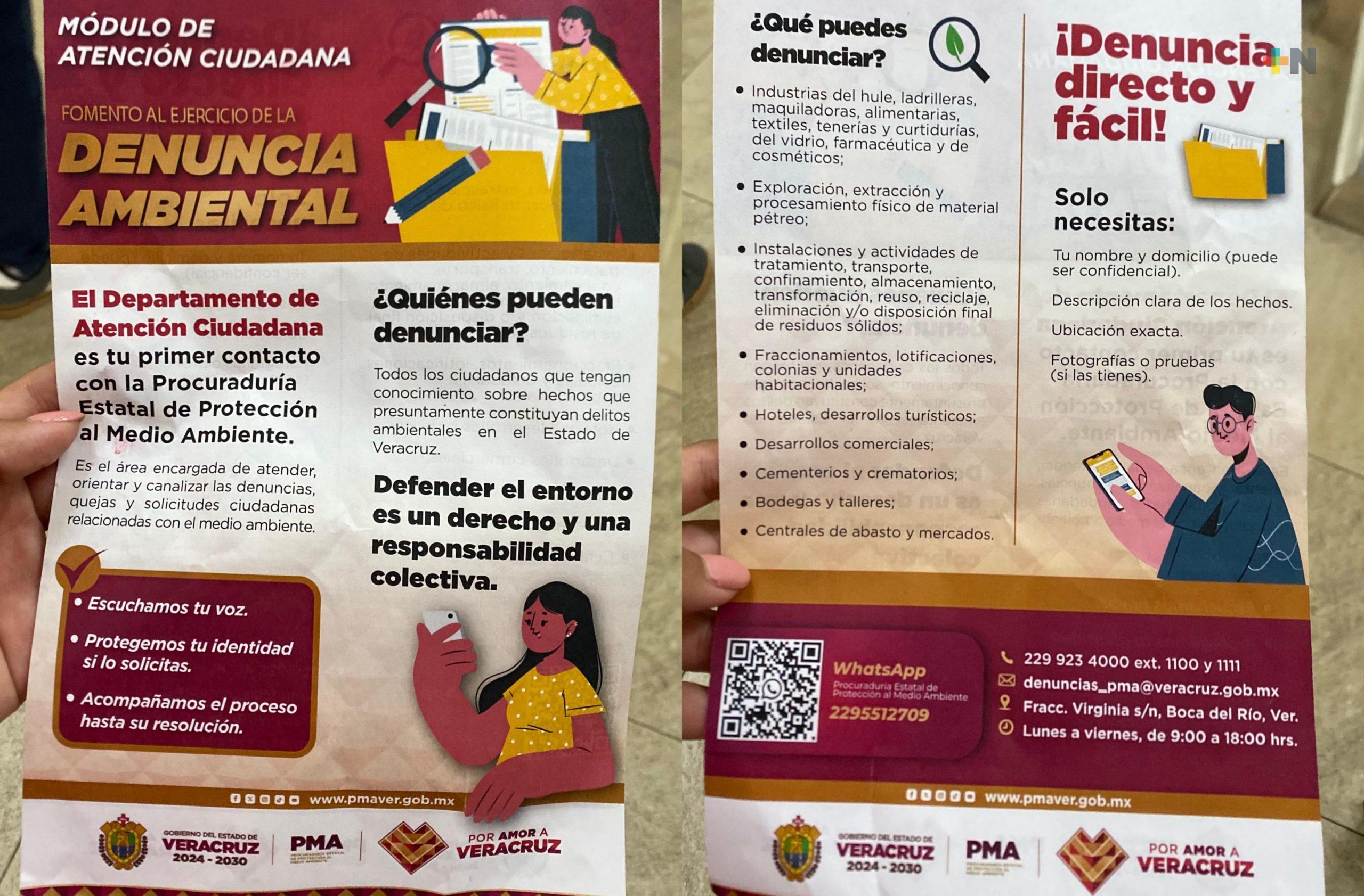 Exhortan a ciudadanía a realizar denuncias por temas ambientales
