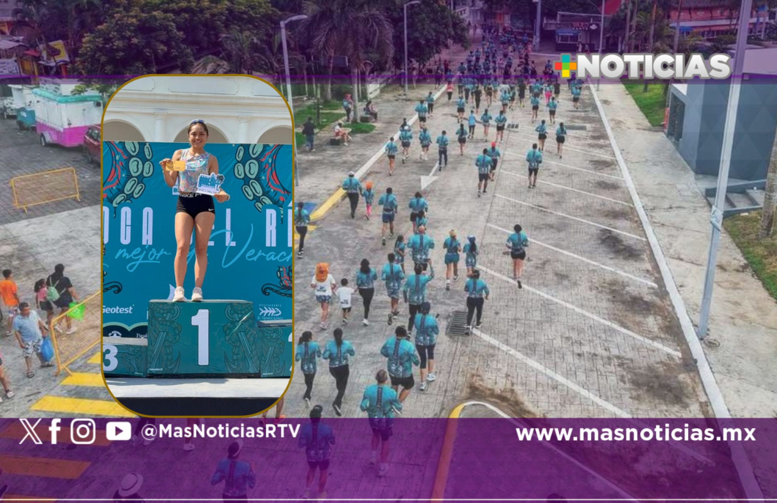 Fernanda Vallejo ganó medio maratón en Boca del Río