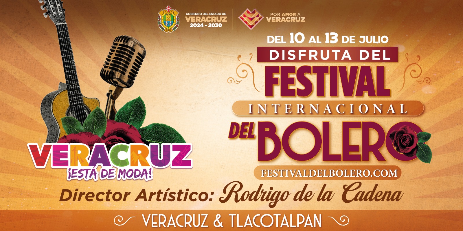 Invita Gobernadora al Festival Internacional del Bolero en Veracruz y Tlacotalpan